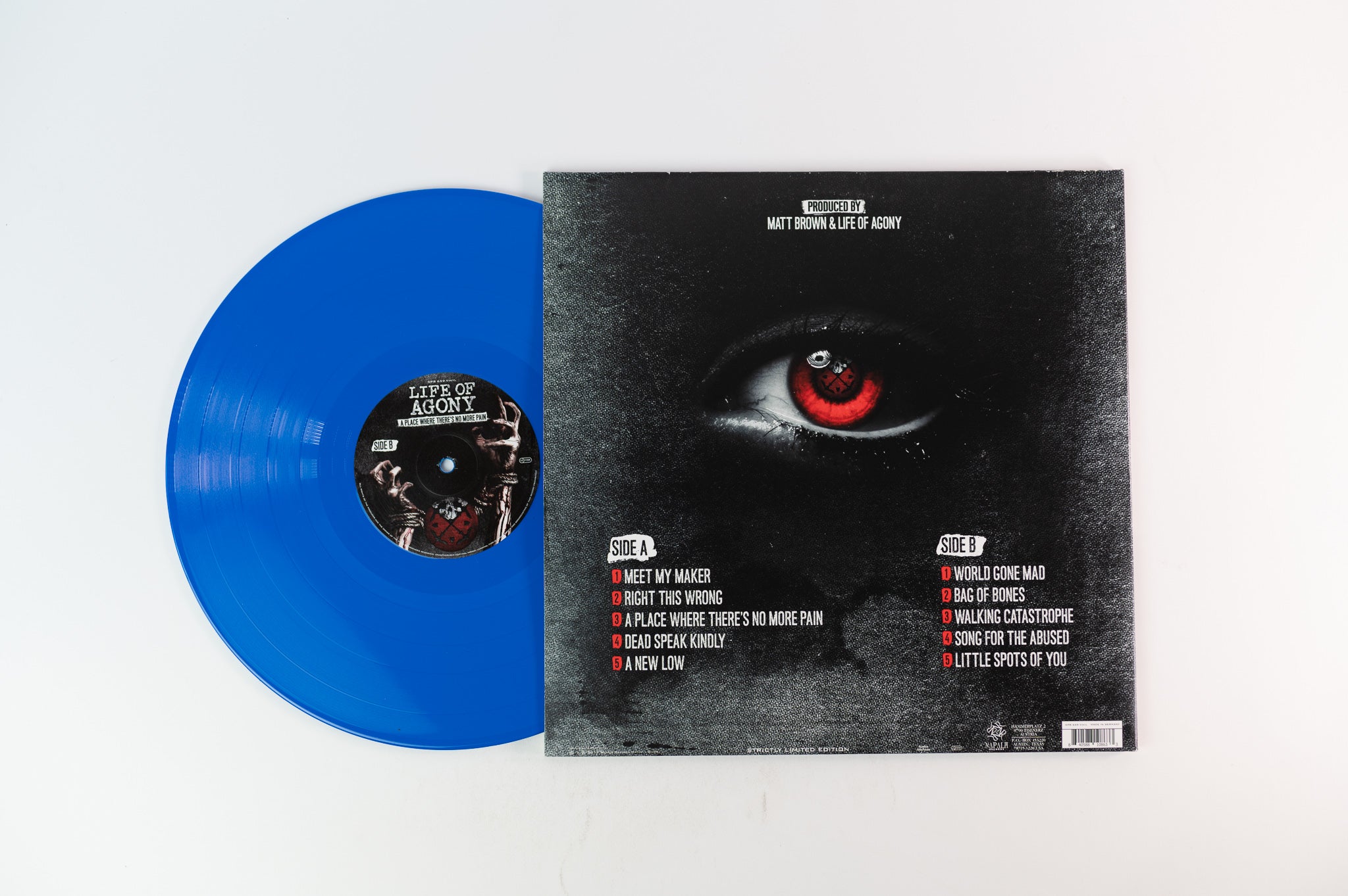 Life Of Agony - A Place Where There's No More Pain on Napalm Limited Blue Vinyl