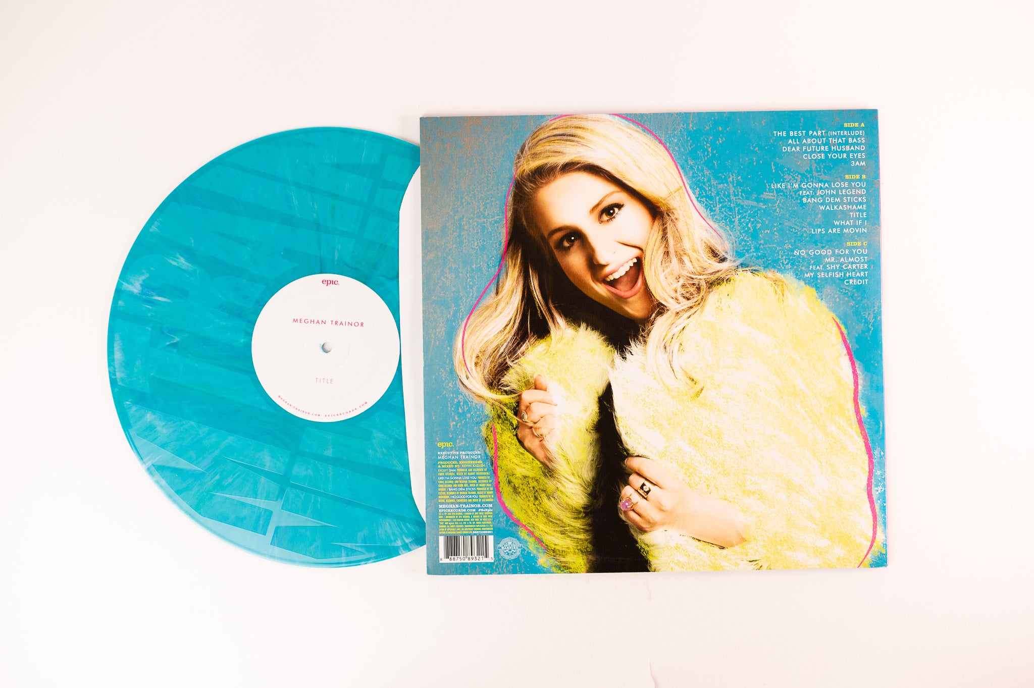 2 Vinyl Albums - 2015 Meghan Trainor hotsell Turquoise - Open Never Played - Near Mint.