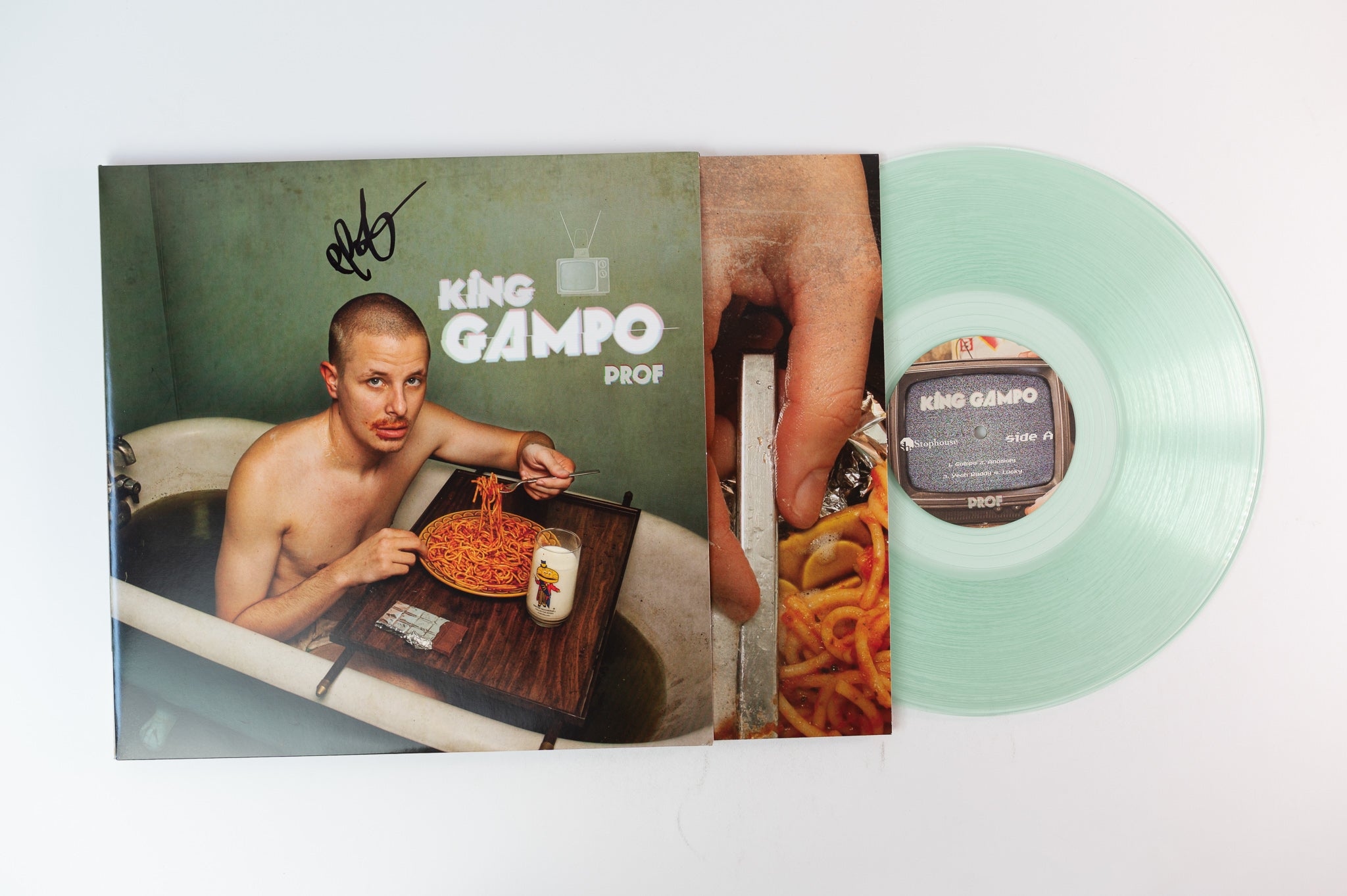 Prof - King Gampo on Stophouse Music Translucent Green Signed