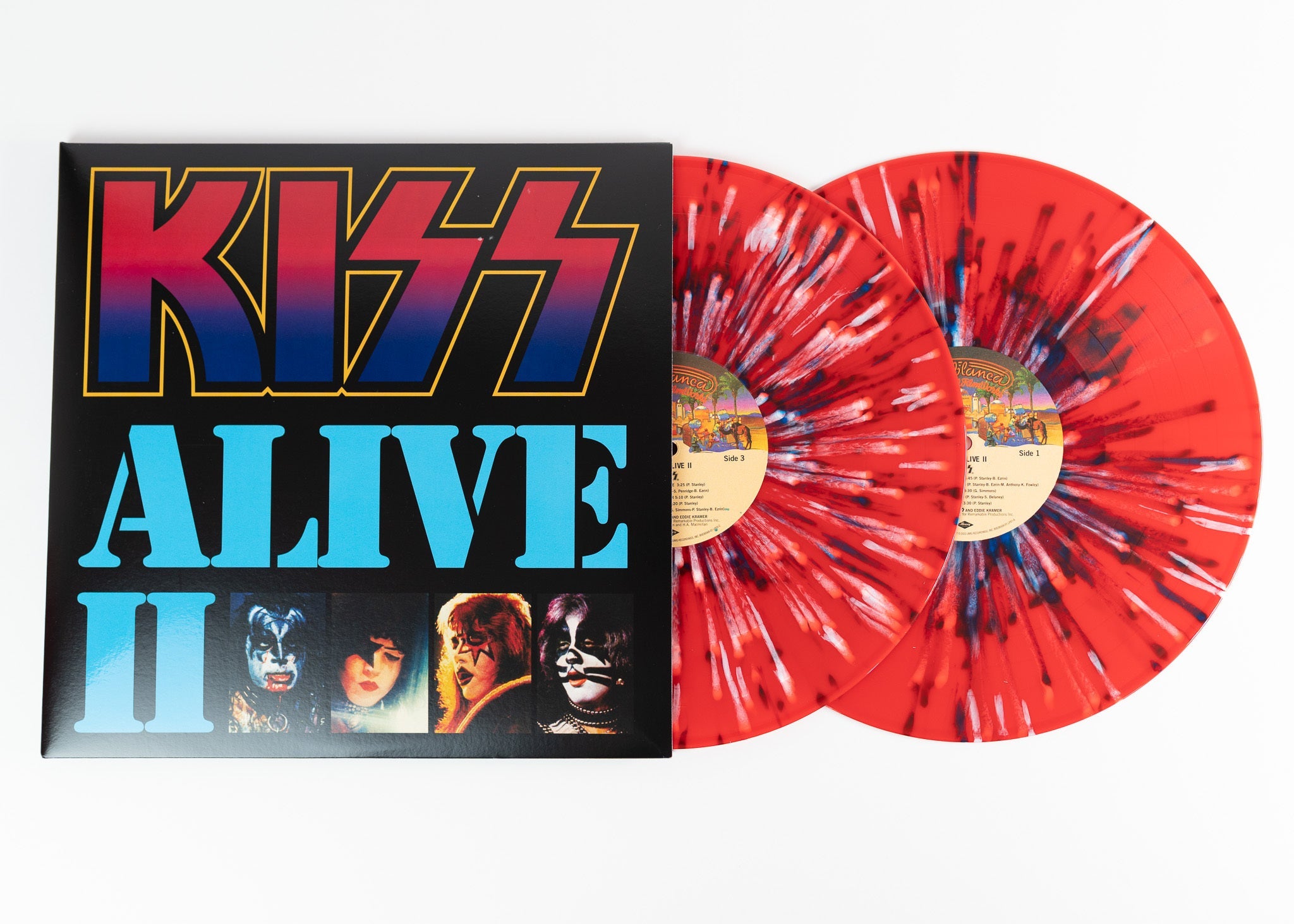 [DAMAGED] Kiss - Alive II [Red & Blue Splatter Vinyl] [LIMIT 1 PER CUSTOMER]