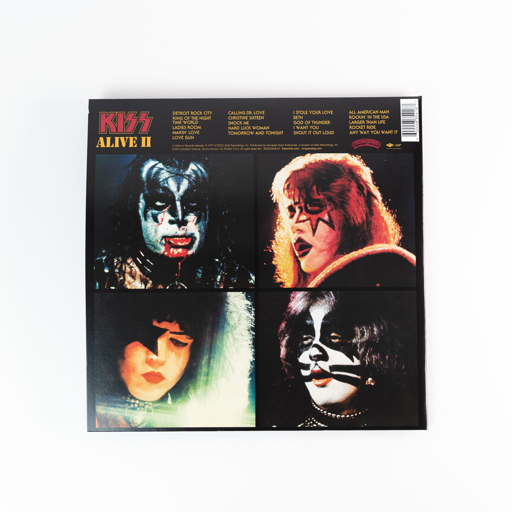 KISS Alive 2 popular 45th Anniversary Edition Colored Vinyl LP RARE