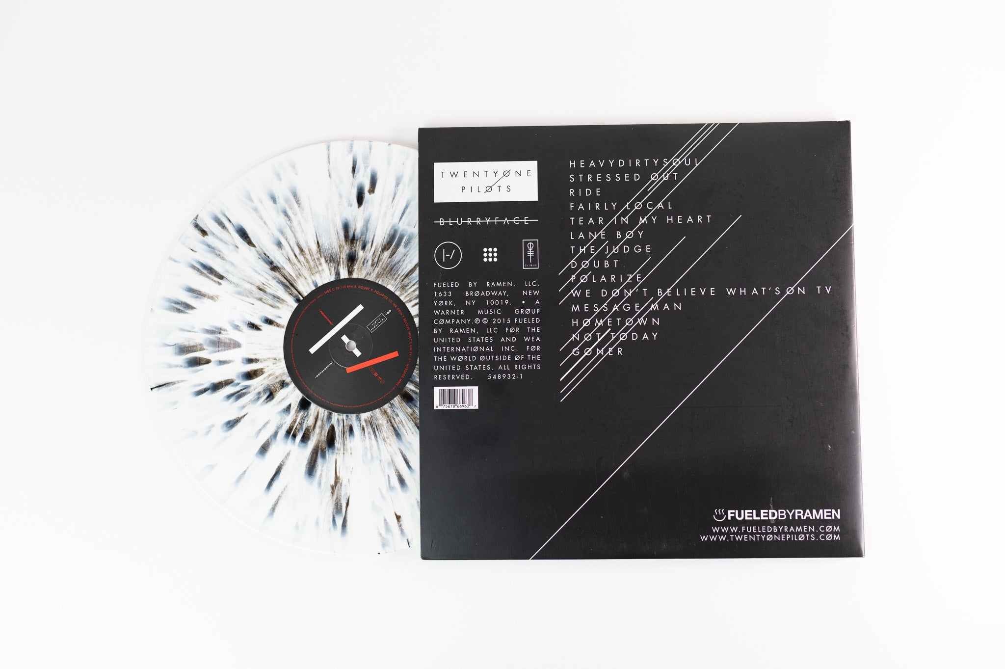 Twenty One Pilots Blurryface Black And White Splatter Vinyl offers