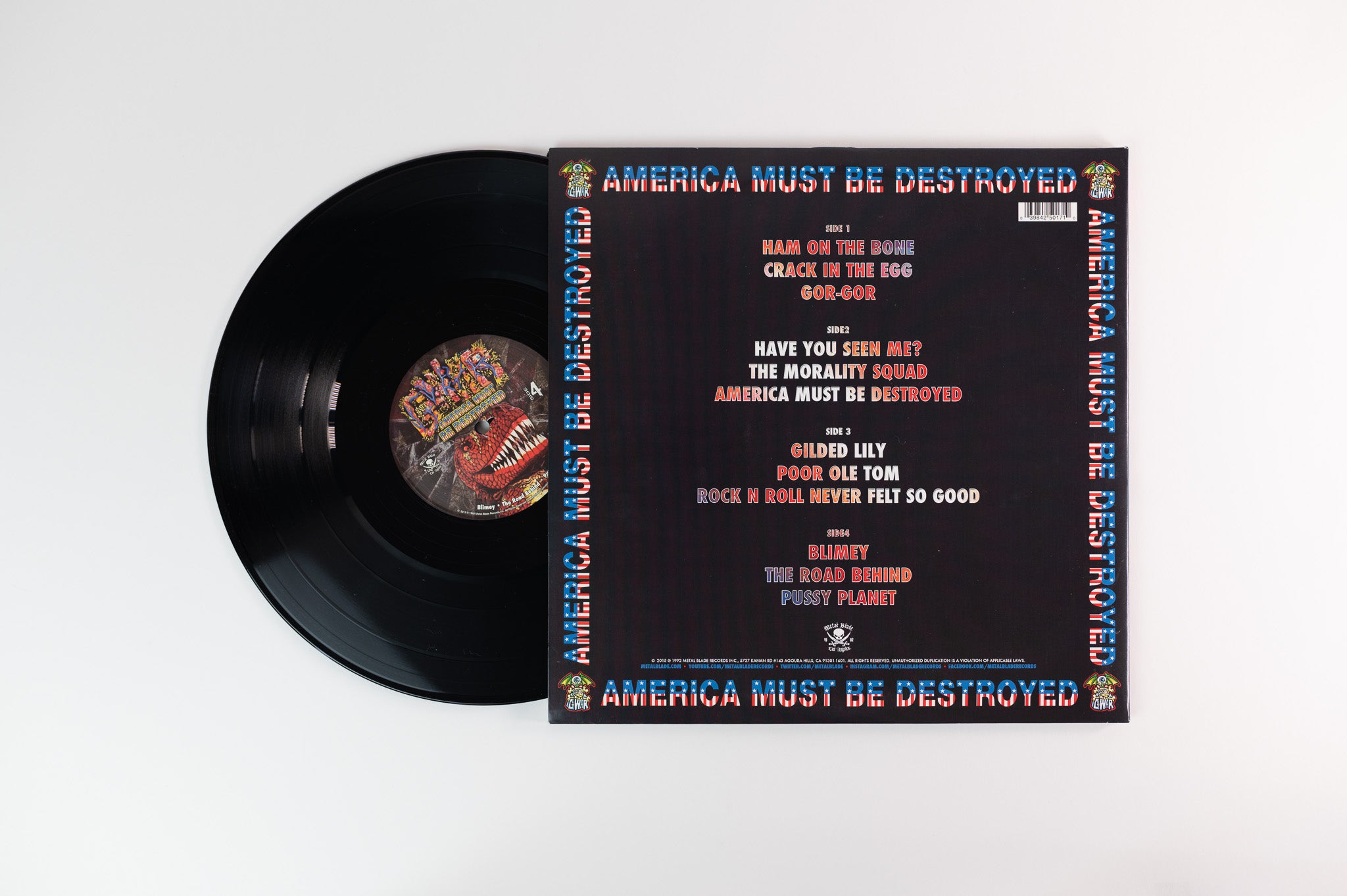 Gwar - America Must Be Destroyed on Metal Blade Records - 2015 RSD pressing