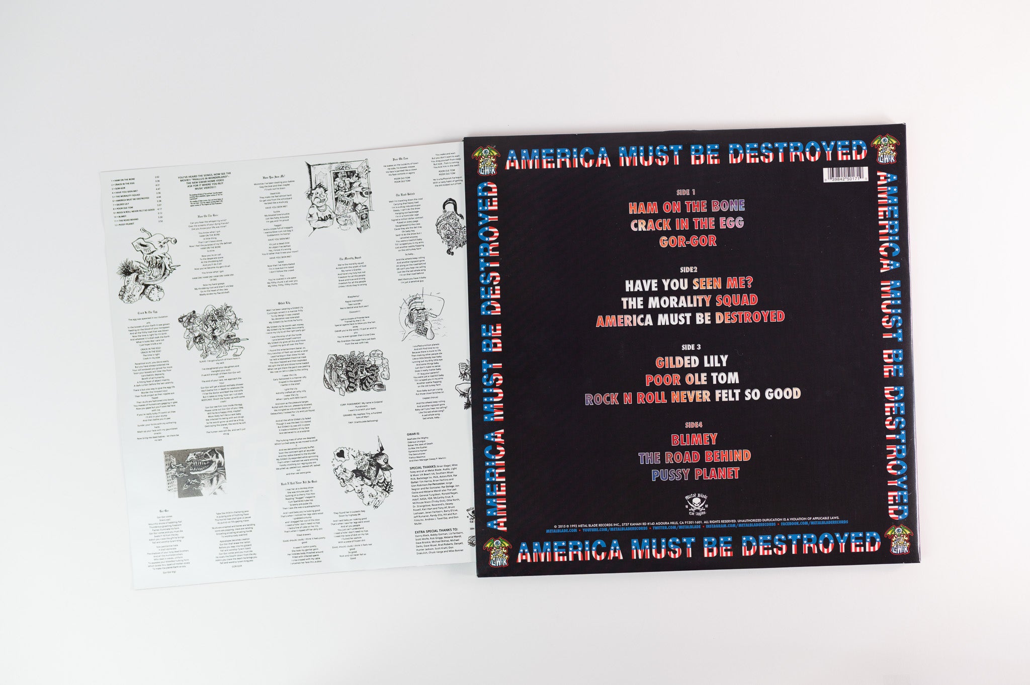 Gwar - America Must Be Destroyed on Metal Blade Records - 2015 RSD pressing