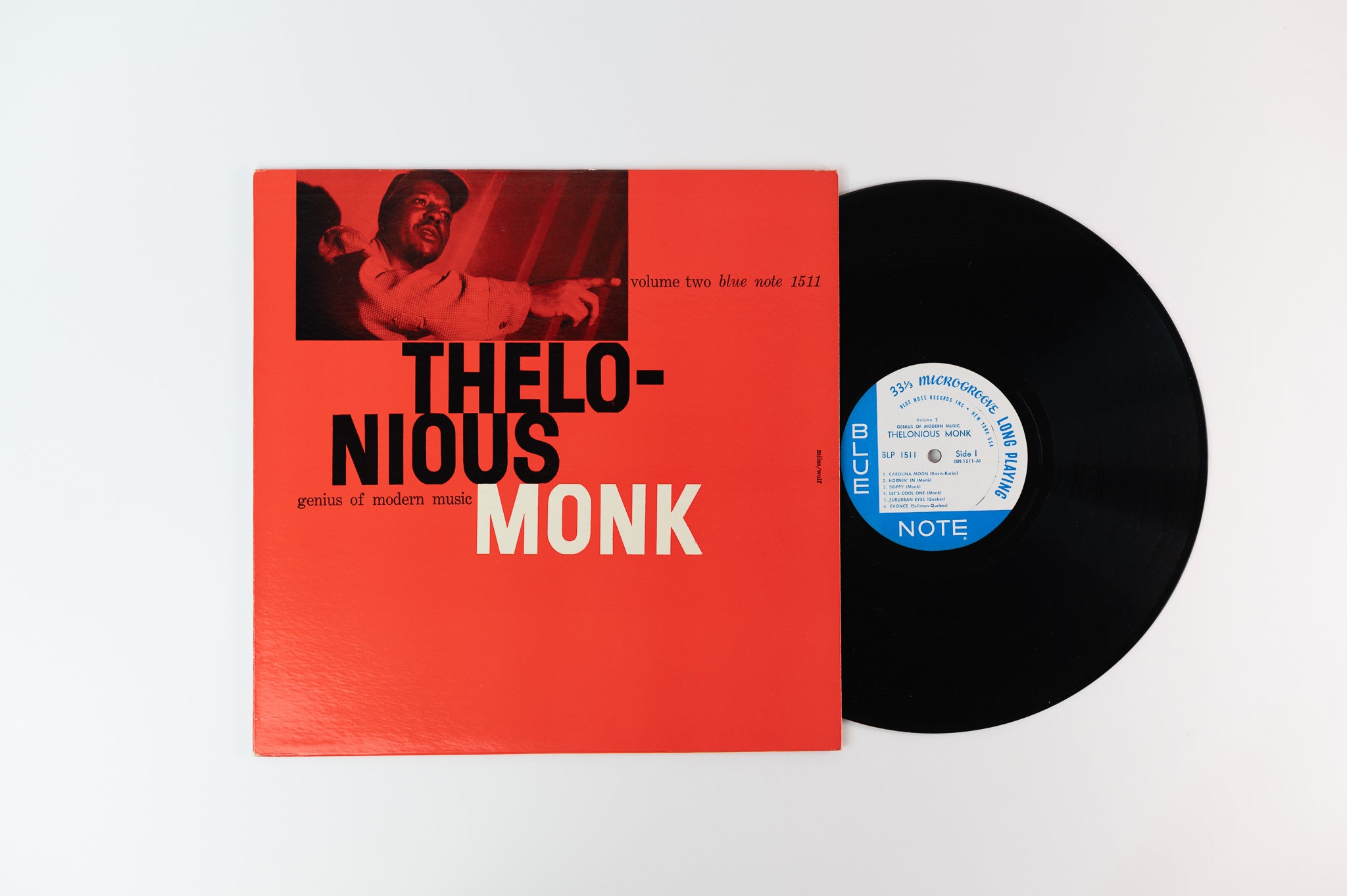 Thelonious Monk - Genius Of Modern Music Volume 2 on Blue Note 1511 Mono NY Label Side 1 Lexington Label Side 2