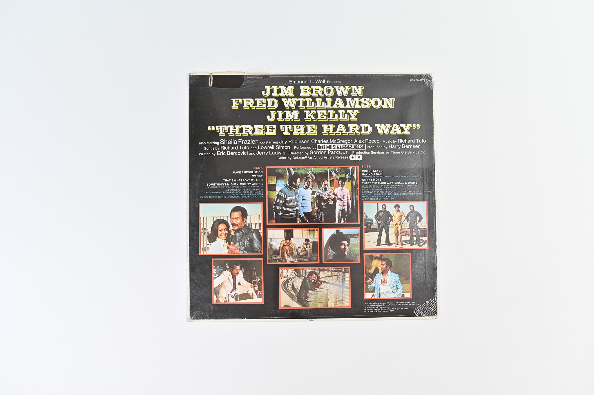 The Impressions - Three The Hard Way (Original Soundtrack) on Curtom Sealed