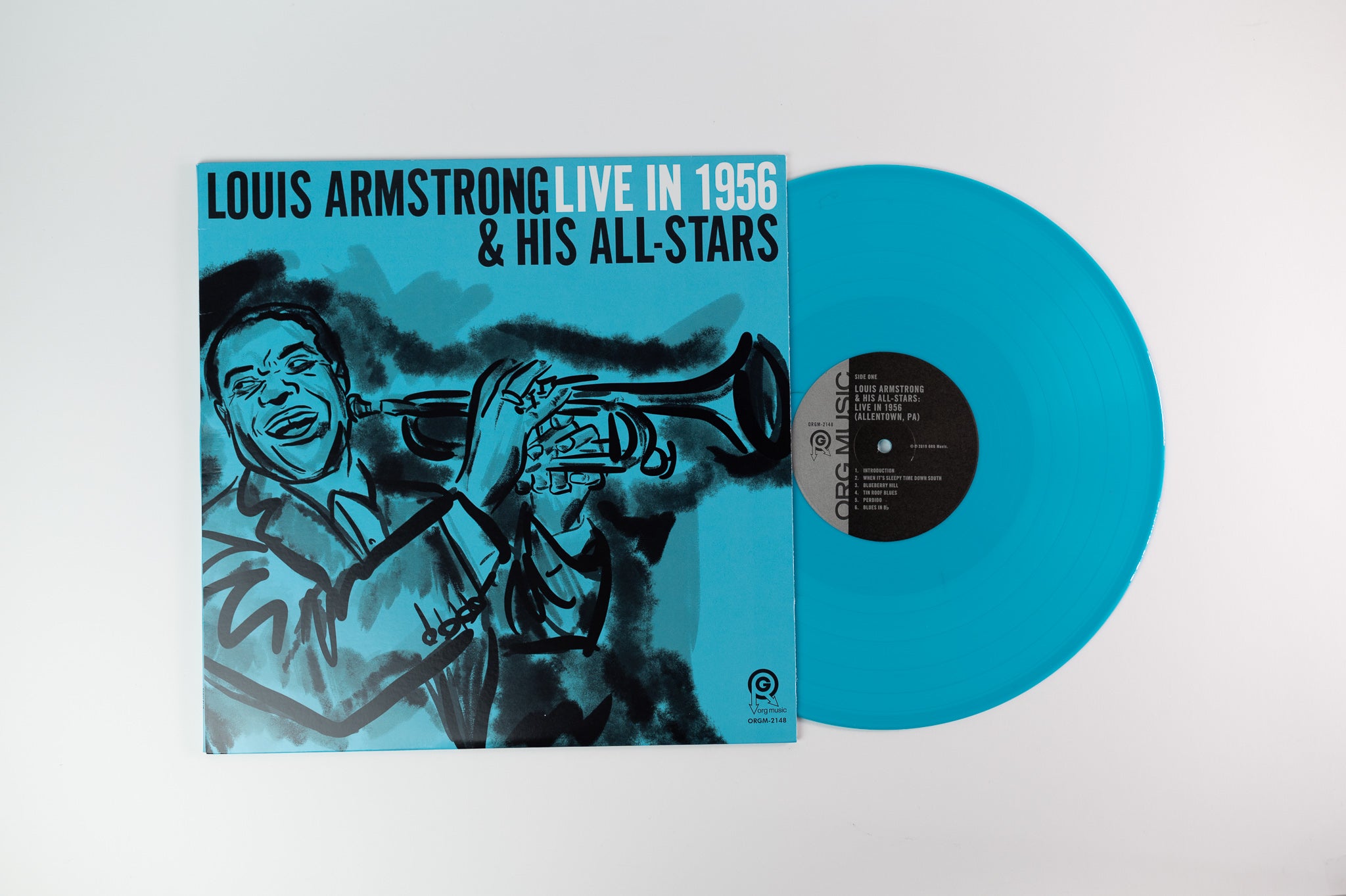 Louis Armstrong And His All-Stars - Live in 1956 (Allentown, PA) on ORG - Blue Vinyl