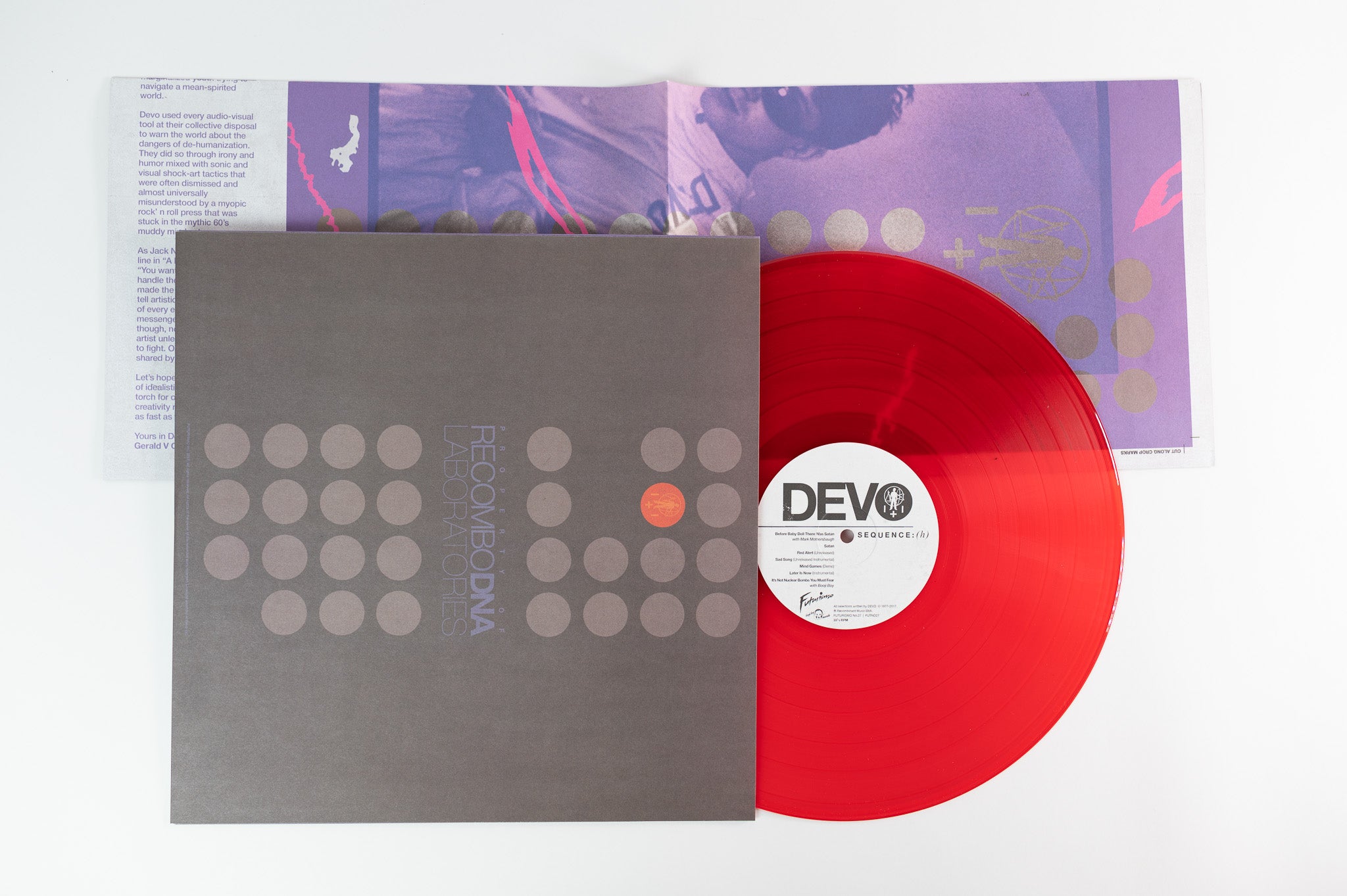 Devo - Recombo DNA on Futurismo Ltd Emergency Codes Green / Blue / Red / Orange Vinyl