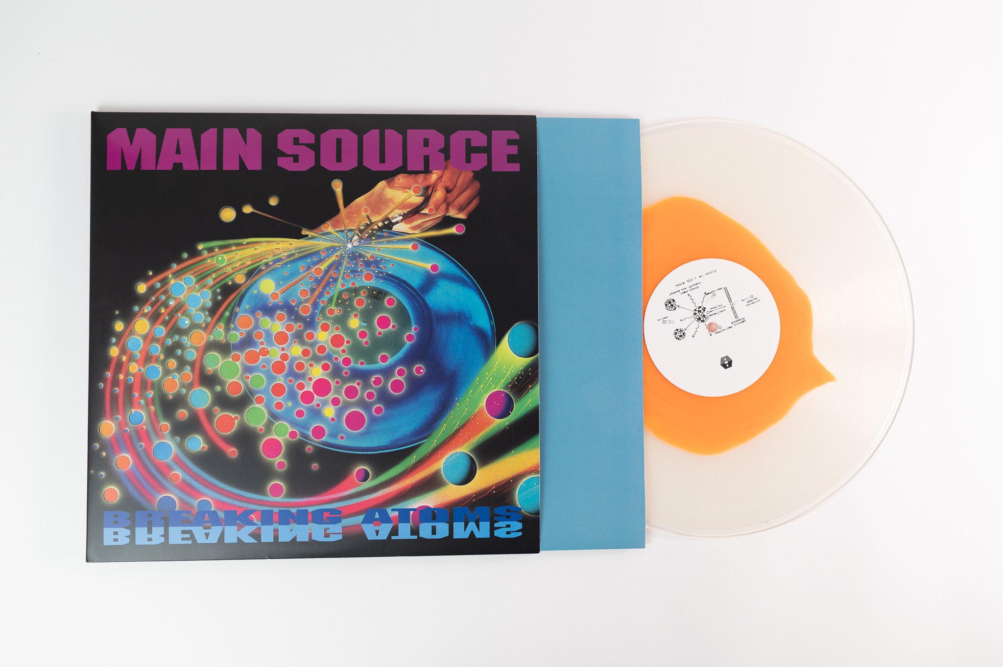 Main Source - Breaking Atoms Vinyl Me Please Orange in Clear Reissue + 7"