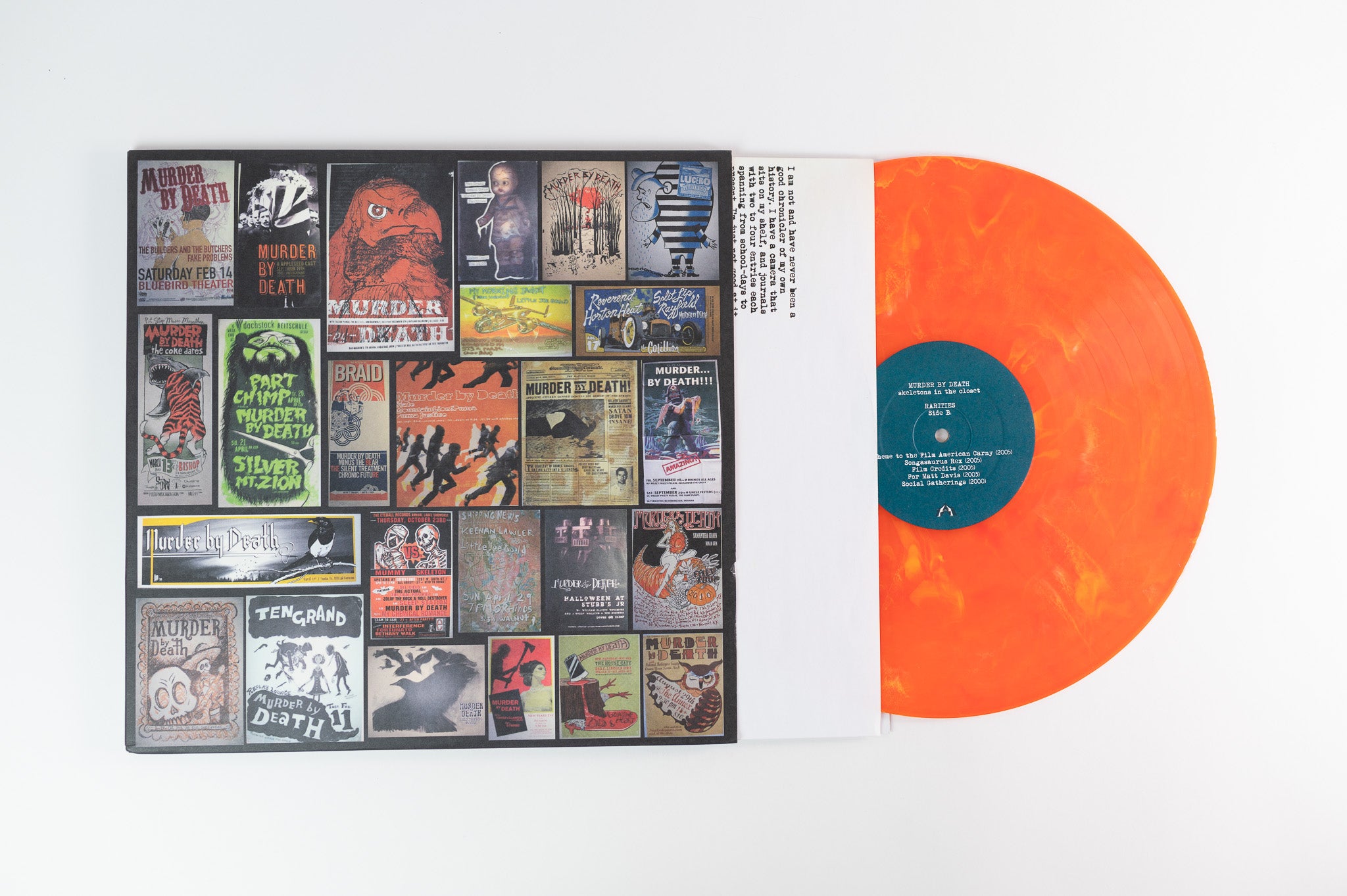 Murder By Death - Skeletons In The Closet on Tent Show Ltd Orange / White / Turquoise Vinyl