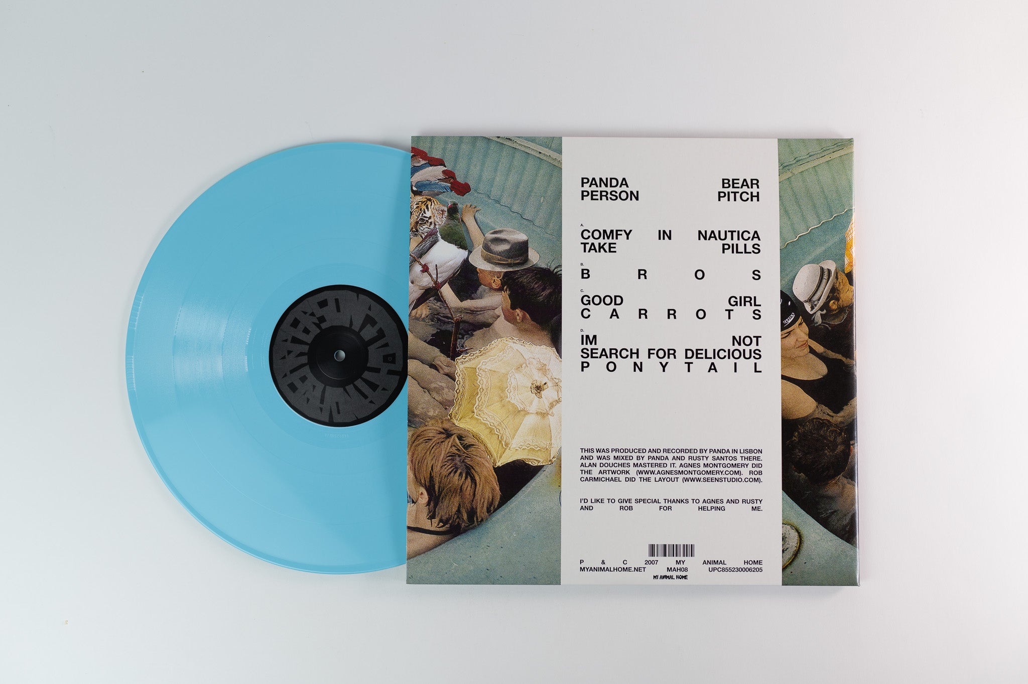 Panda Bear - Person Pitch on My Animal Home Vinyl Me Please White & Blue Reissue