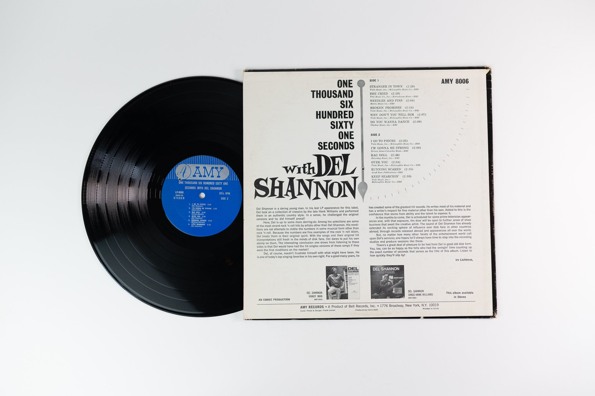 Del Shannon - One Thousand Six Hundred Sixty One Seconds With Del Shannon on Amy Stereo