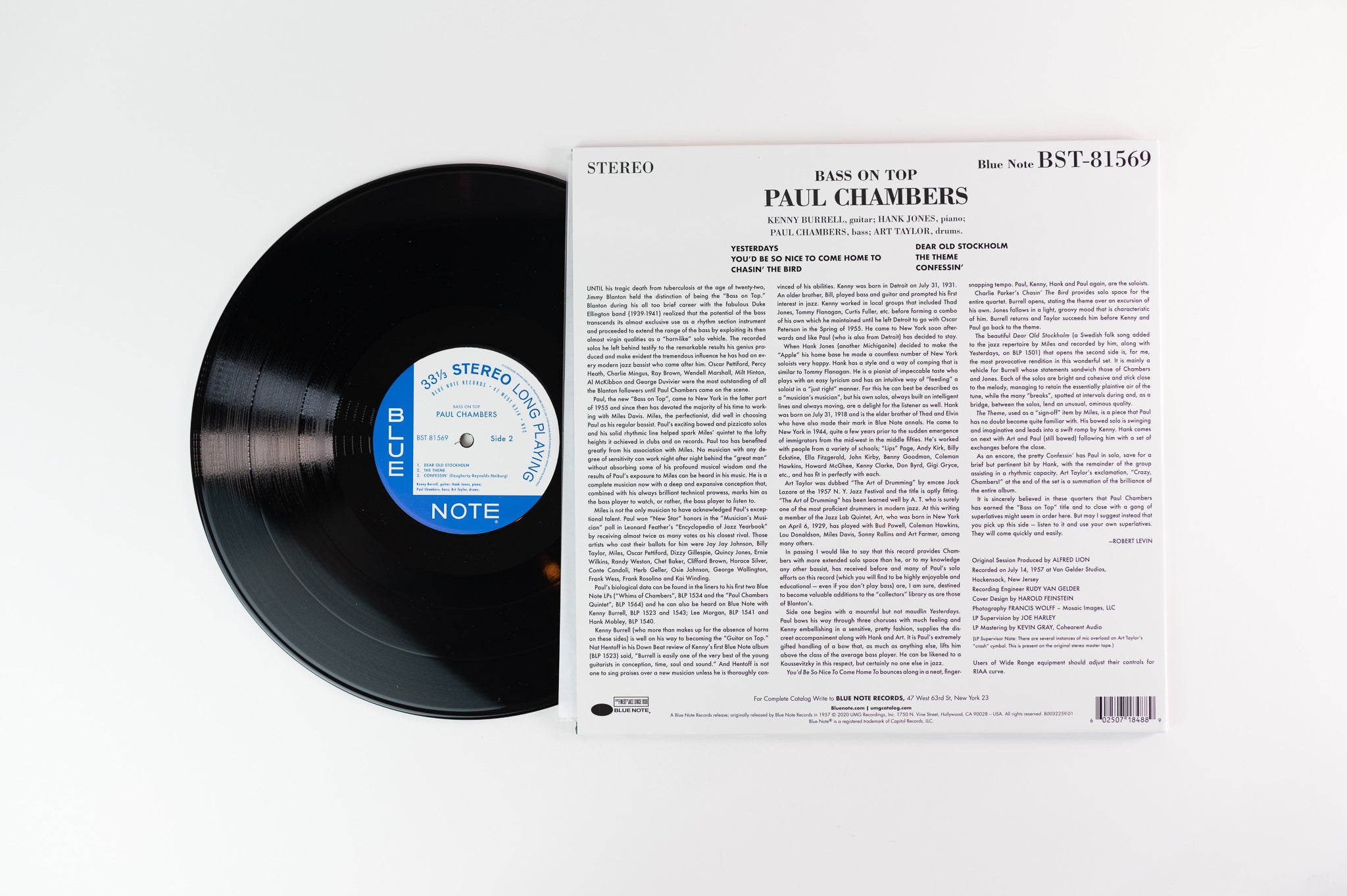 Paul Chambers Quartet - Bass On Top on Blue Note Tone Poet Series