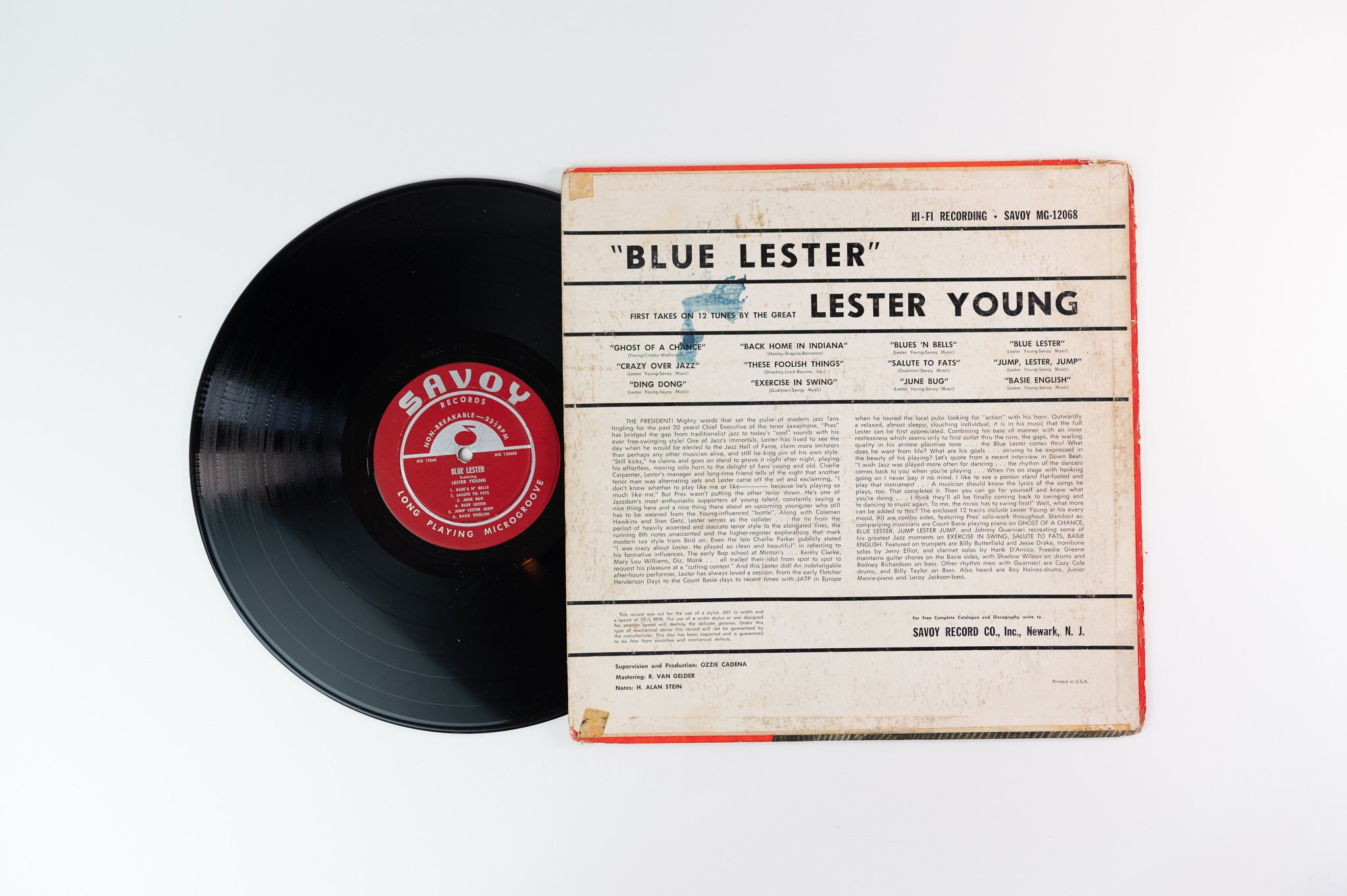 Lester Young - Blue Lester on Savoy Mono Deep Groove