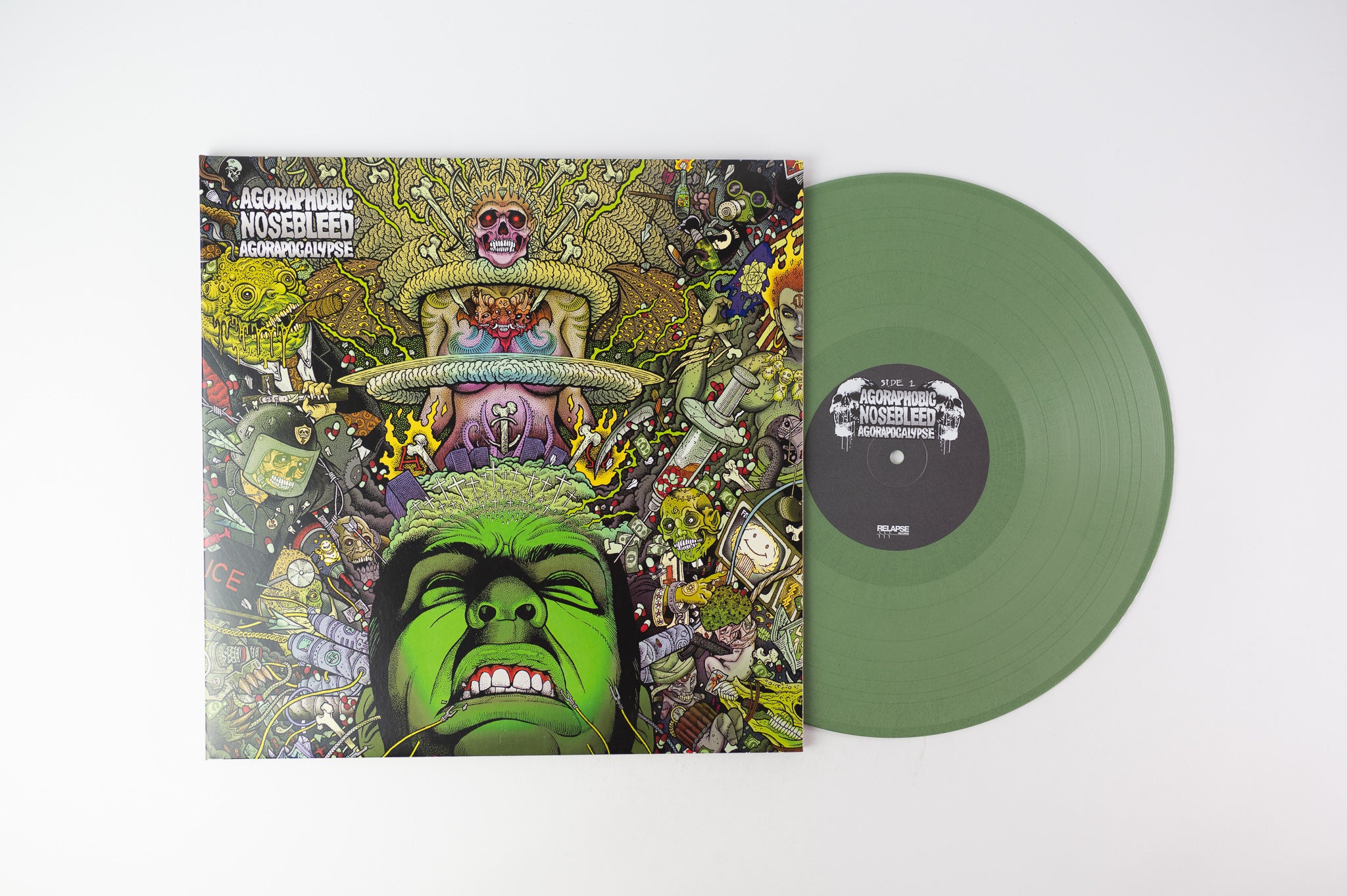 Agoraphobic Nosebleed - Agorapocalypse on Relapse Limited Green Vinyl