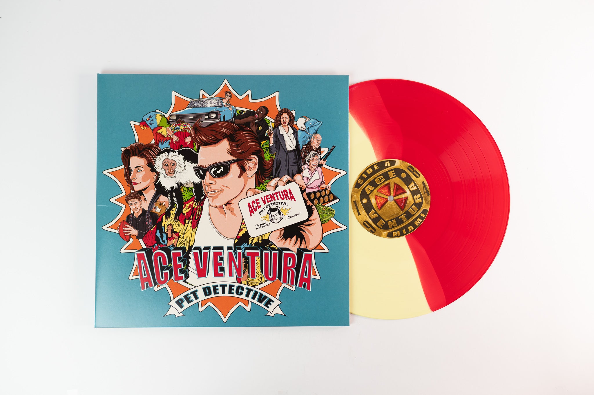 Various - Ace Ventura: Pet Detective (Original Soundtrack) on Enjoy The Ride Records - Red / Yellow Split Colored Vinyl