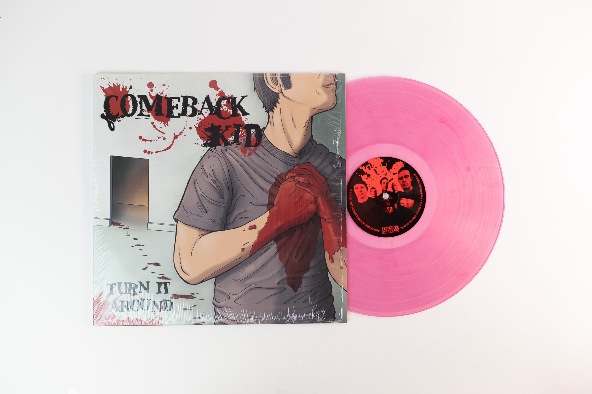Comeback Kid - Turn It Around on Facedown Records - Pink Vinyl