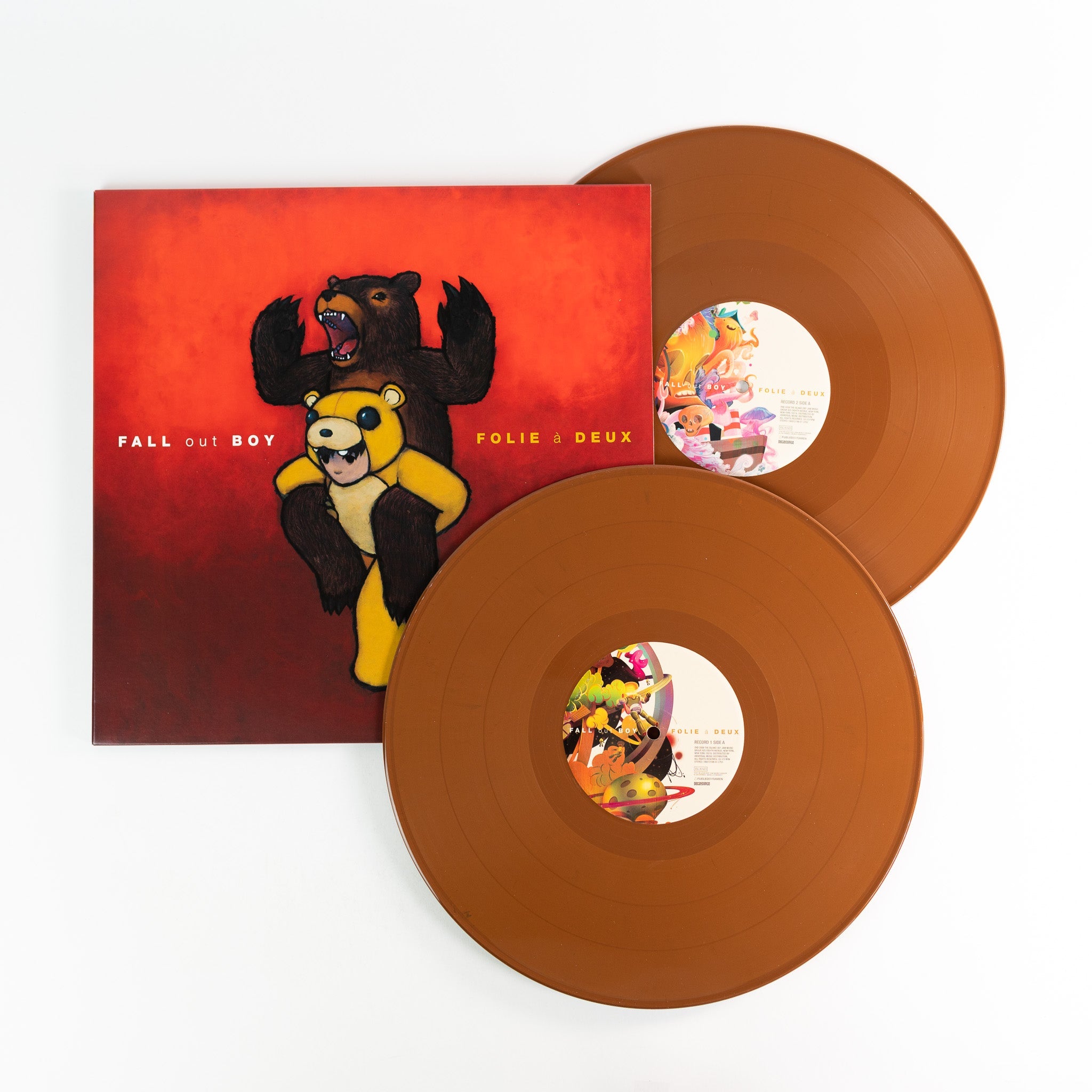 Fall Out Boy store Folie à Deux Vinyl Record - Red & Orange