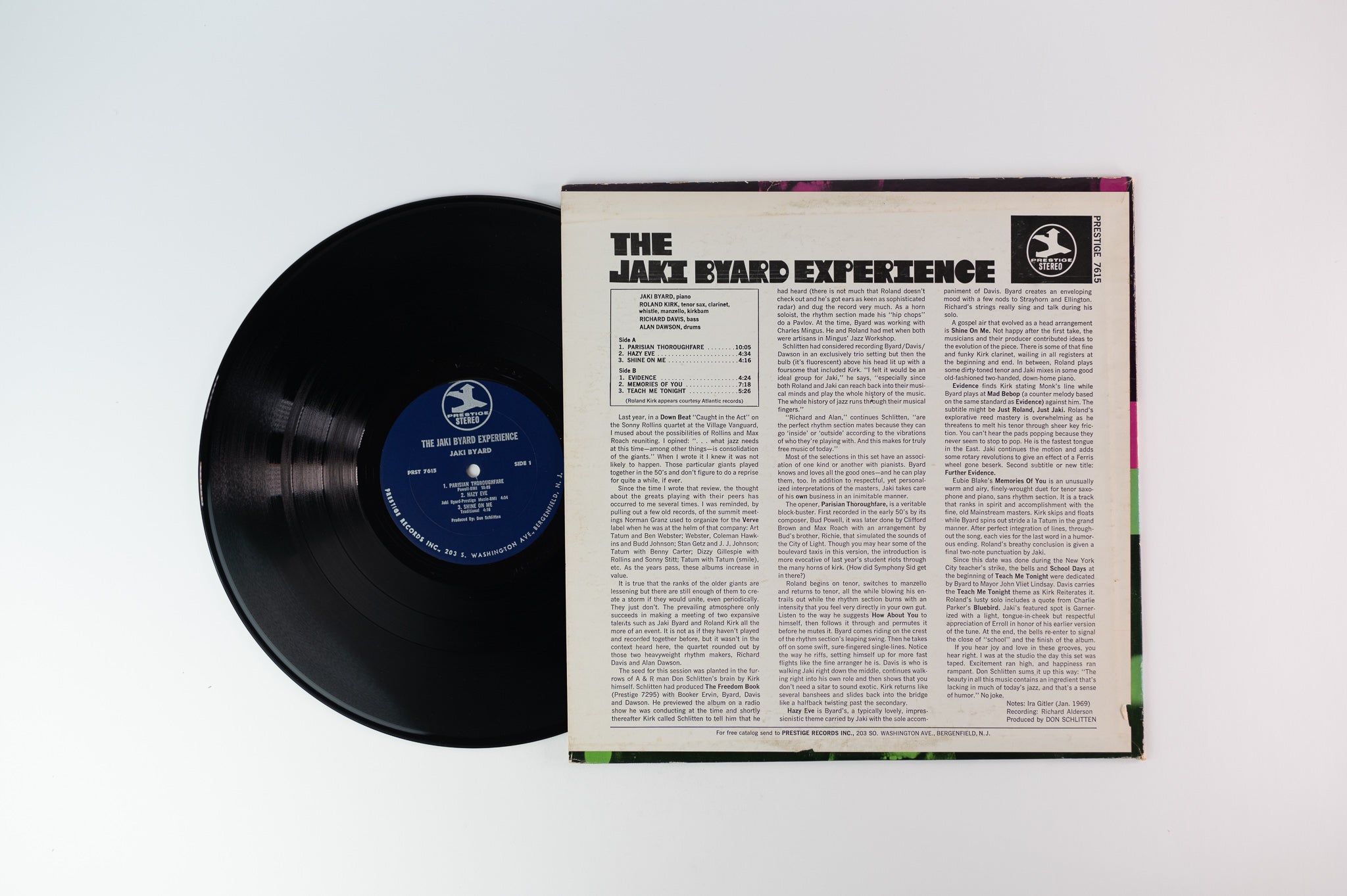 Jaki Byard - The Jaki Byard Experience on Prestige Stereo