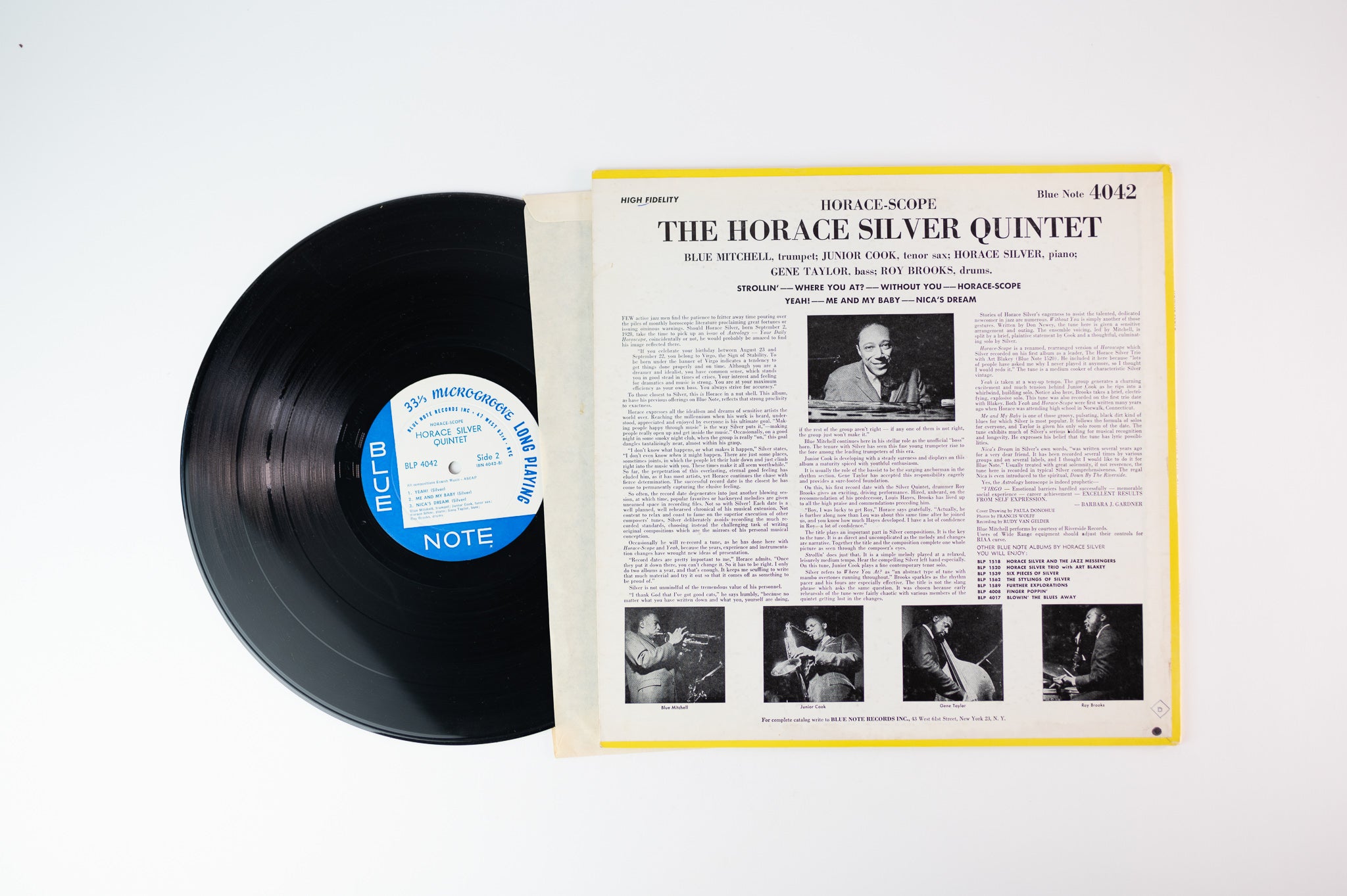 The Horace Silver Quintet - Horace-Scope on Blue Note - BLP 4042