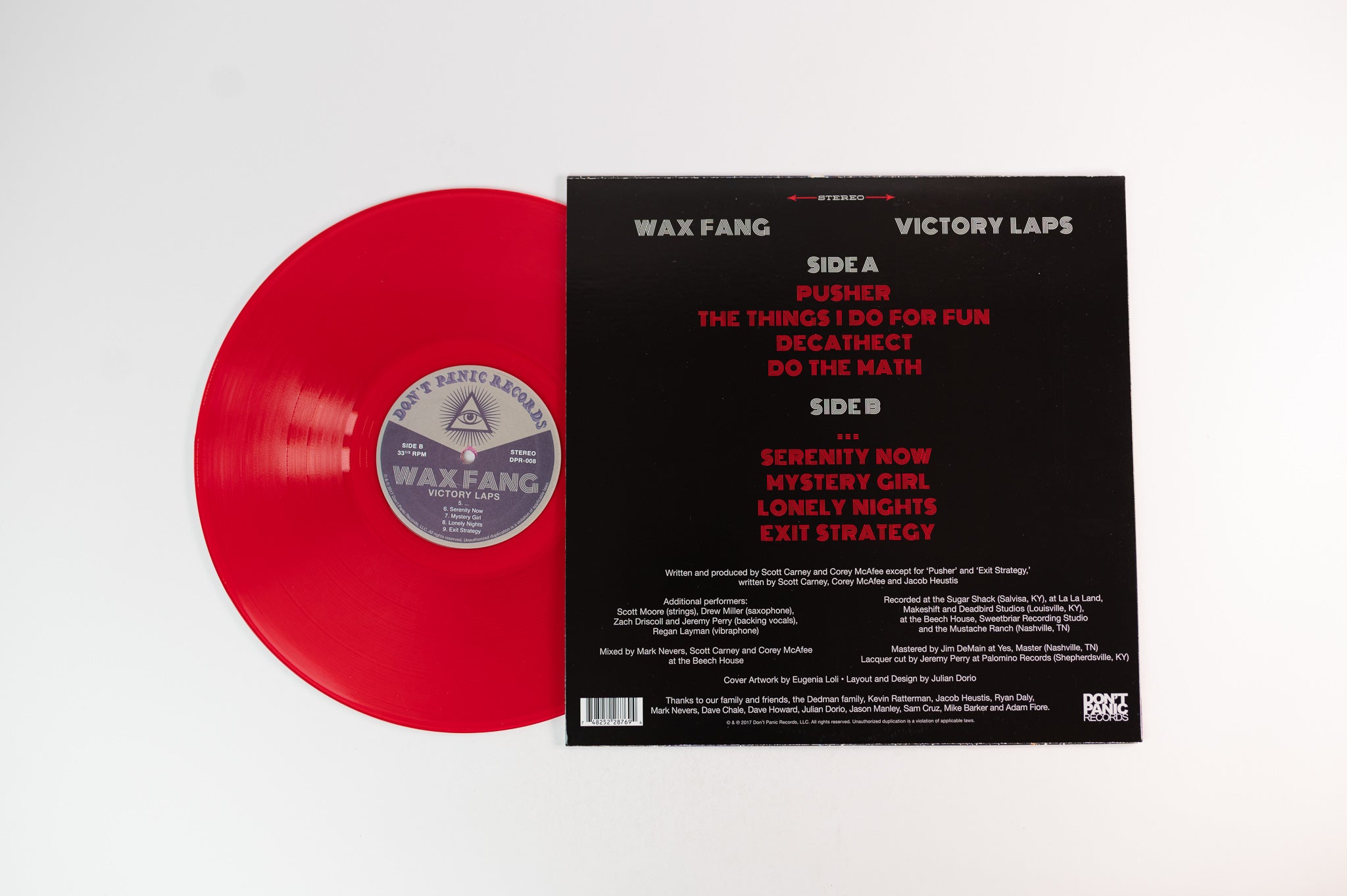 Wax Fang - Victory Laps on Don't Panic Ltd Red Translucent