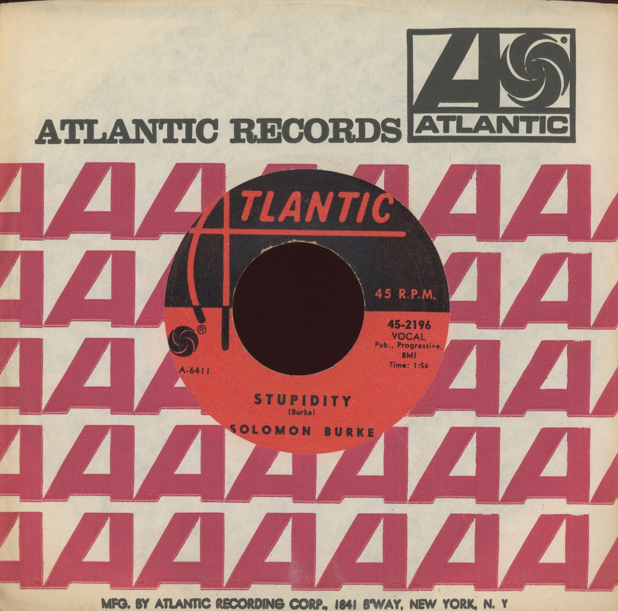 Solomon Burke - Stupidity on Atlantic