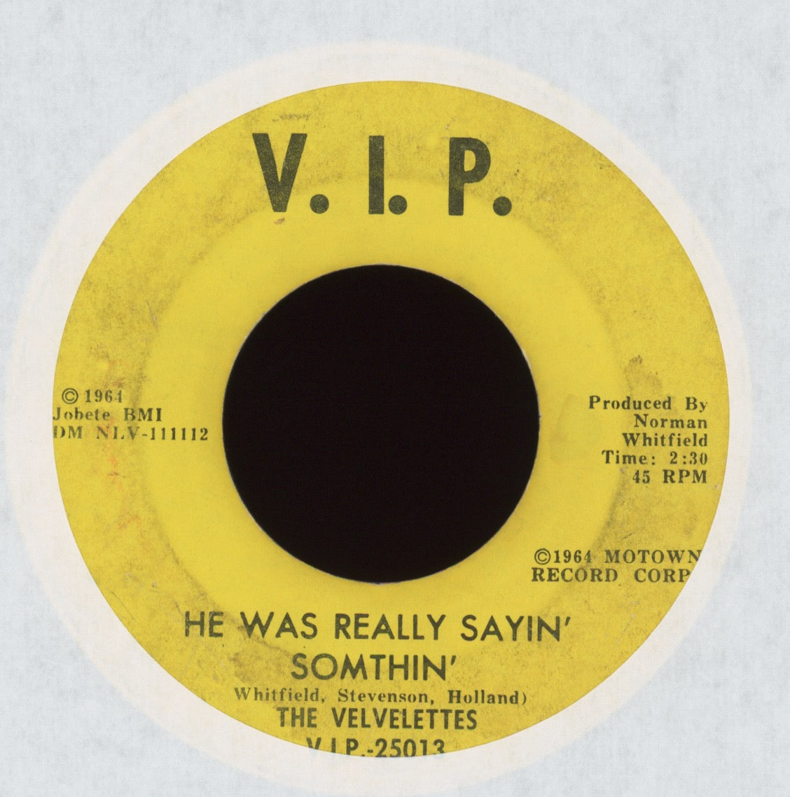 The Velvelettes - He Was Really Sayin' Somthin' on V.I.P.