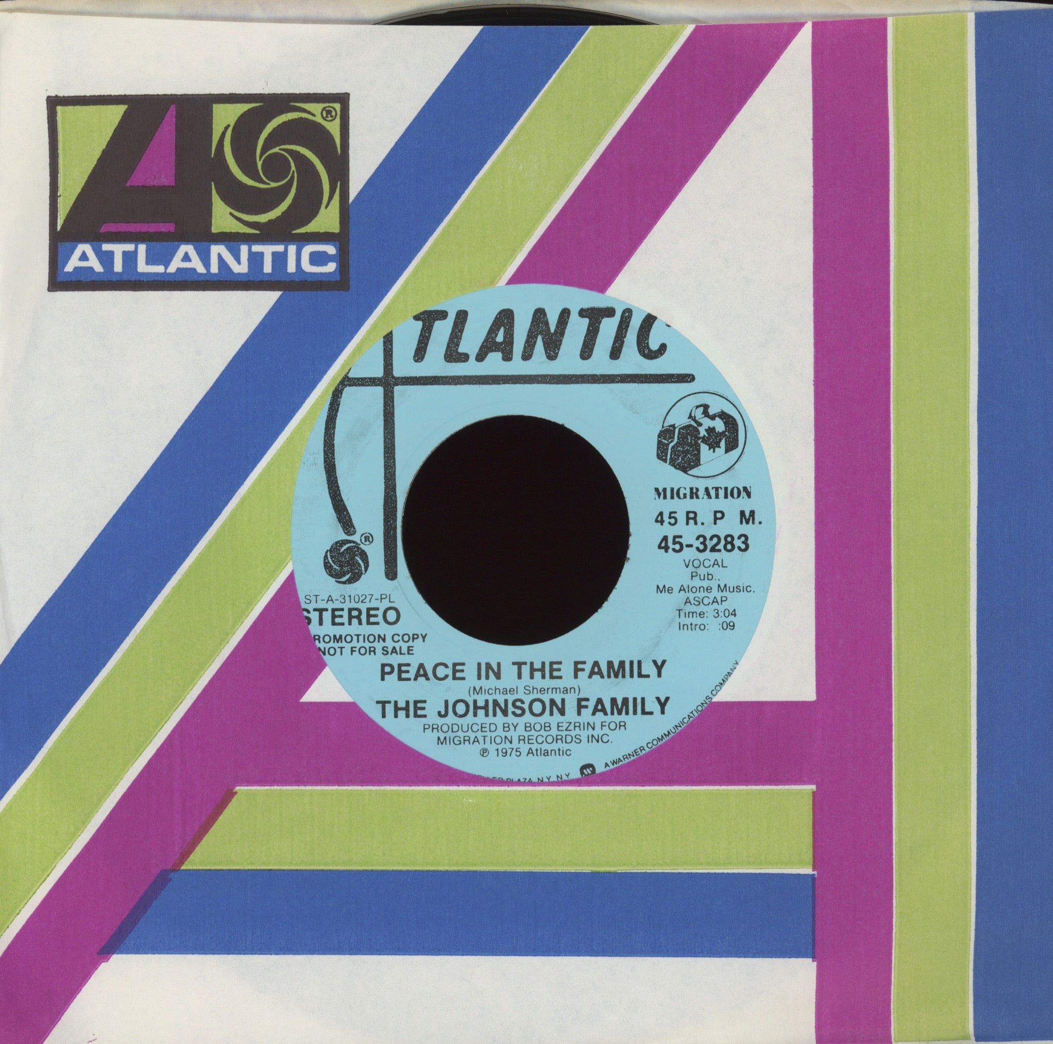 The Johnson Family - Peace In The Family on Atlantic Promo