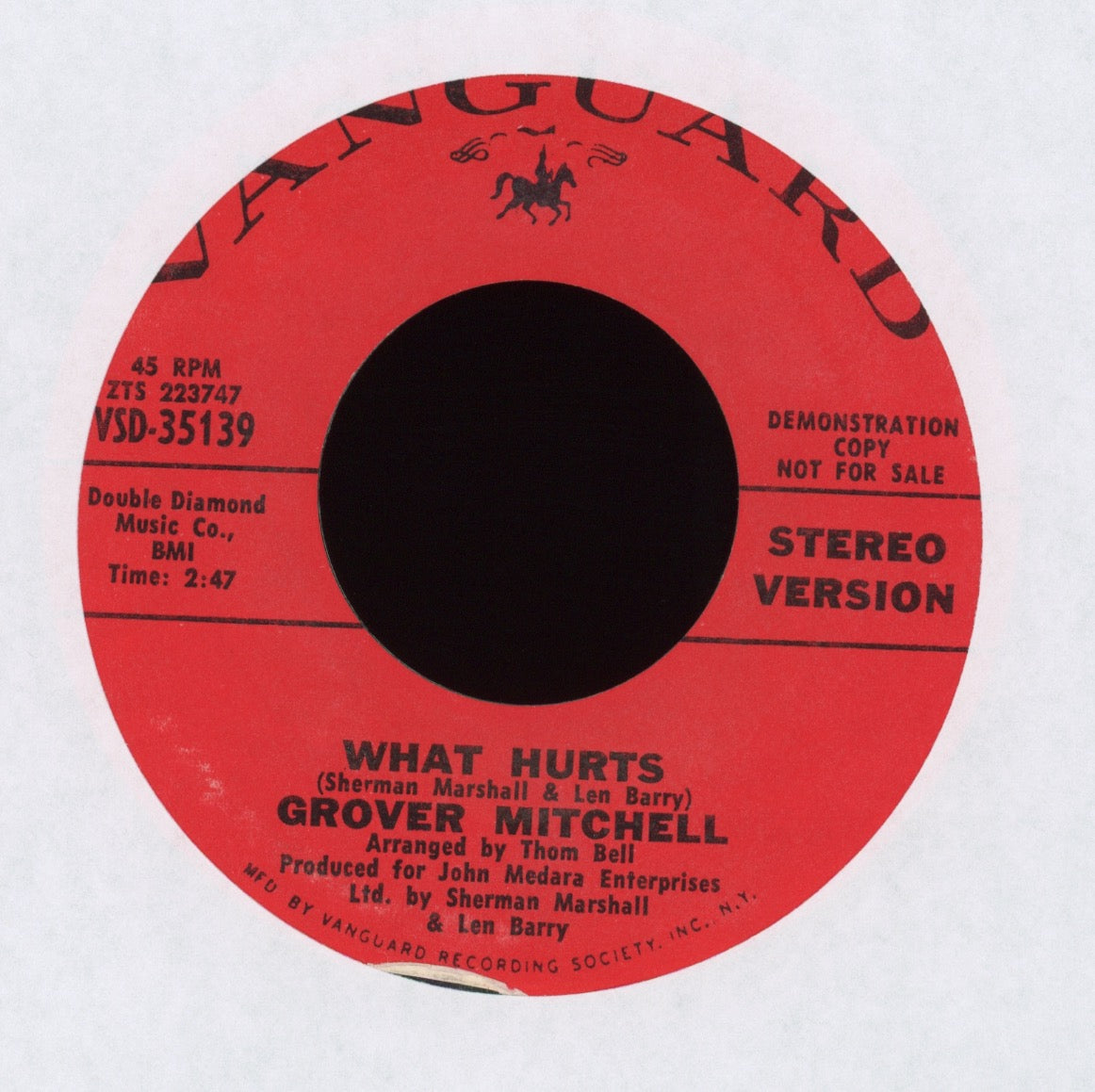 Grover Mitchell - What Hurts on Vanguard Promo