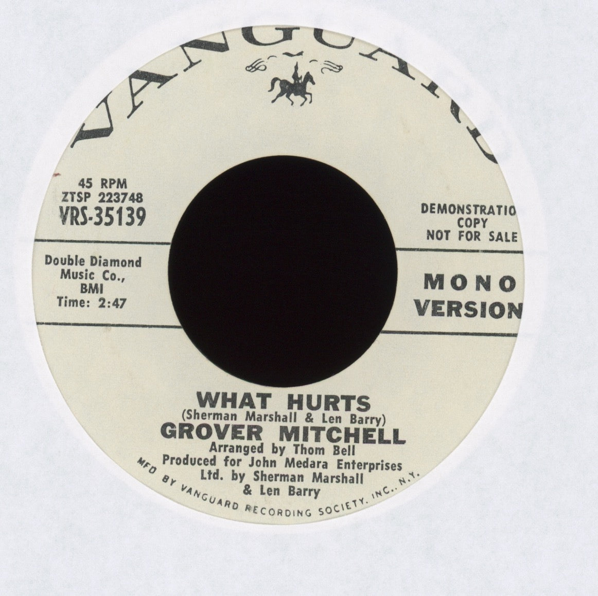 Grover Mitchell - What Hurts on Vanguard Promo