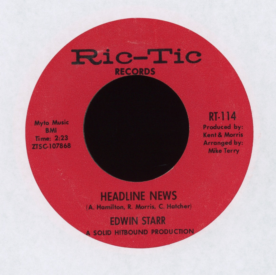 Edwin Starr - Headline New on Ric-Tic