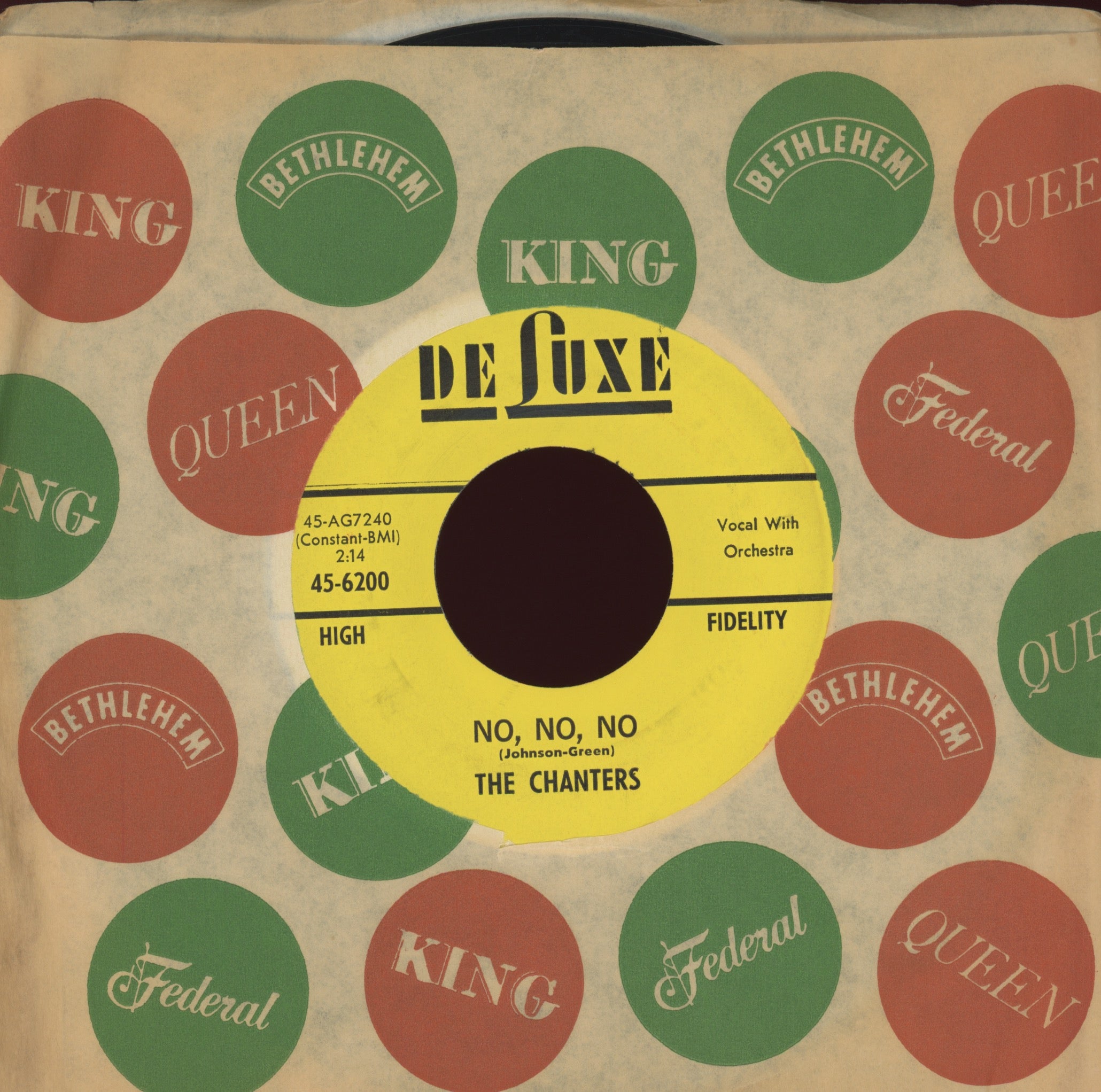 The Chanters - No, No, No on DeLuxe