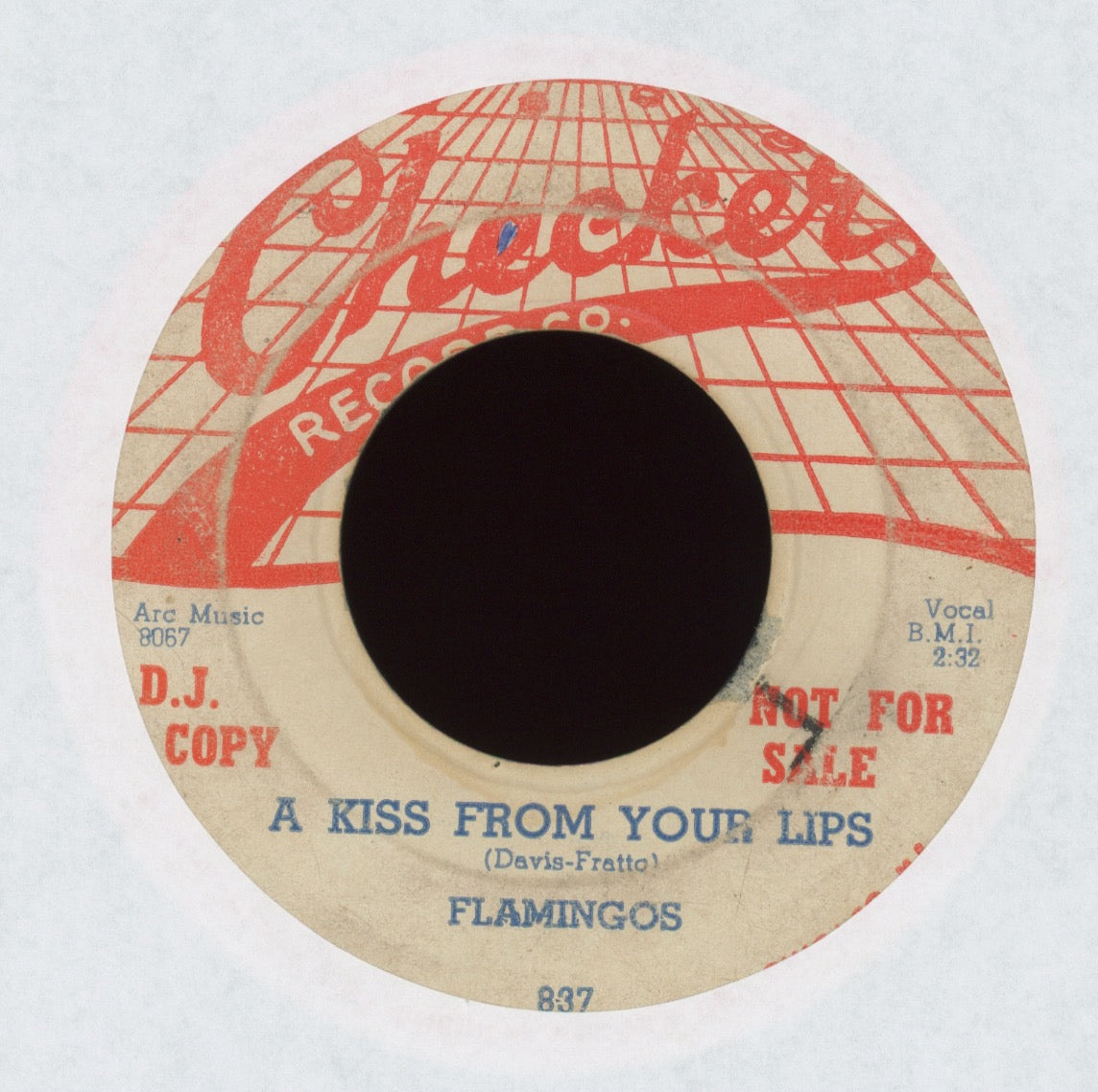 The Flamingos - A Kiss From Your Lips / Get With It on Checker Promo