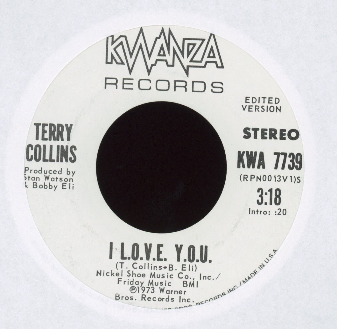 Terry Collins - I L.O.V.E. Y.O.U. on Kwanza Promo