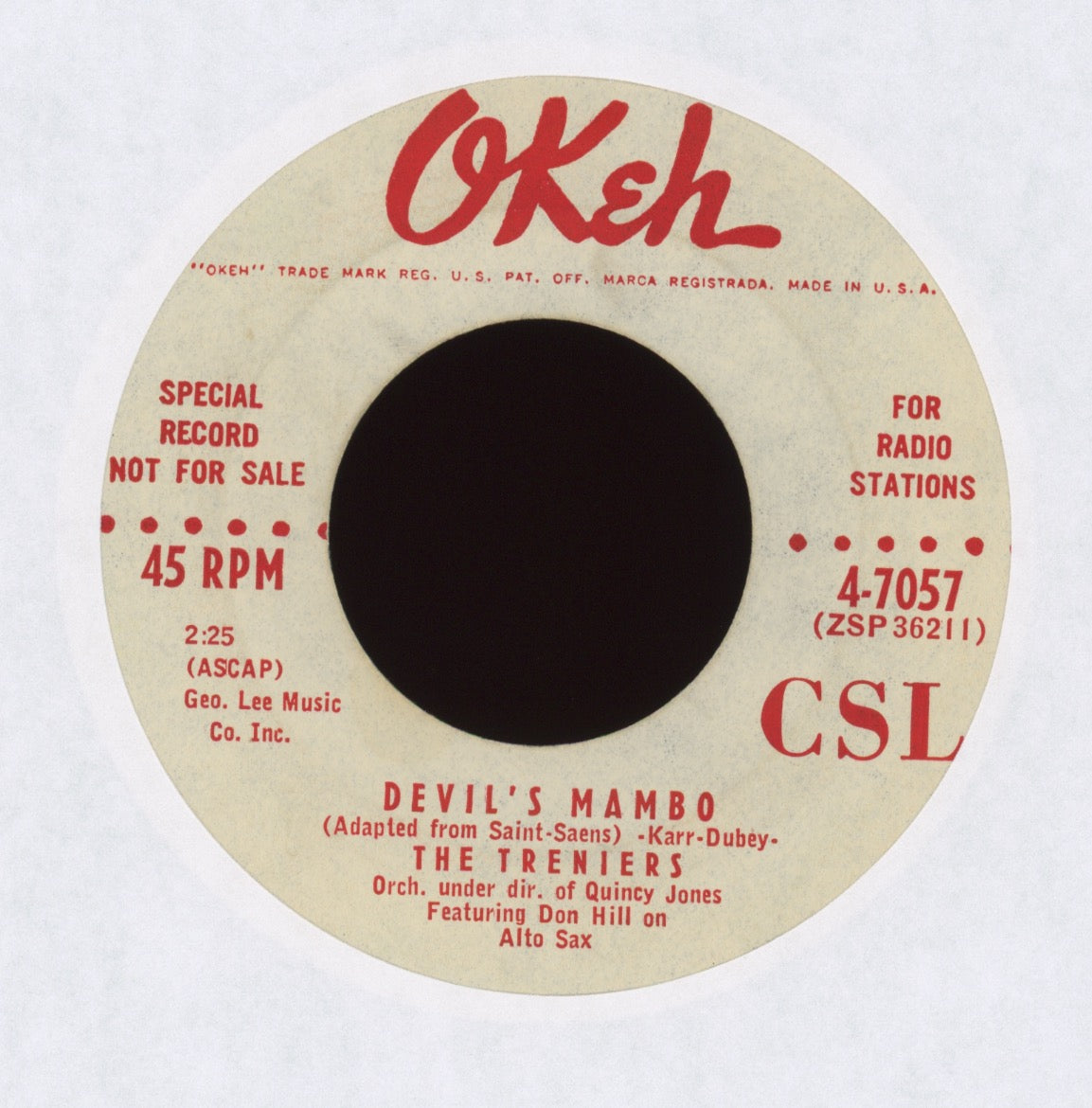 The Treniers - Devil's Mambo on Okeh Promo