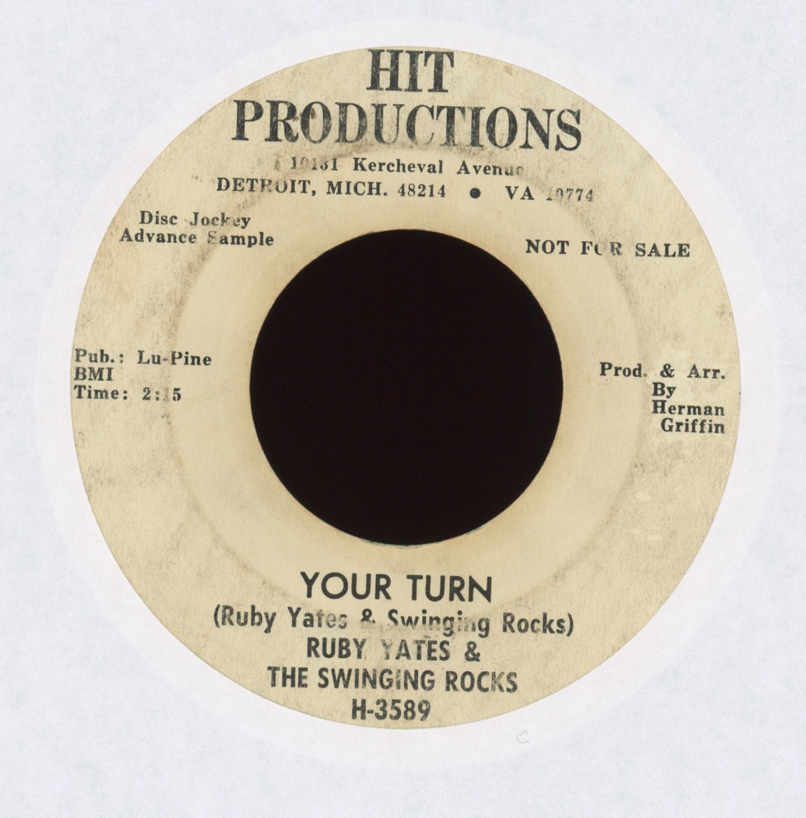 Ruby Yates & The Swinging Rocks - It's Been A Long Time on Hit Productions Promo