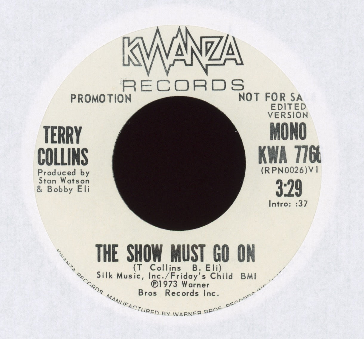 Terry Collins - The Show Must Go On on Kwanza Promo