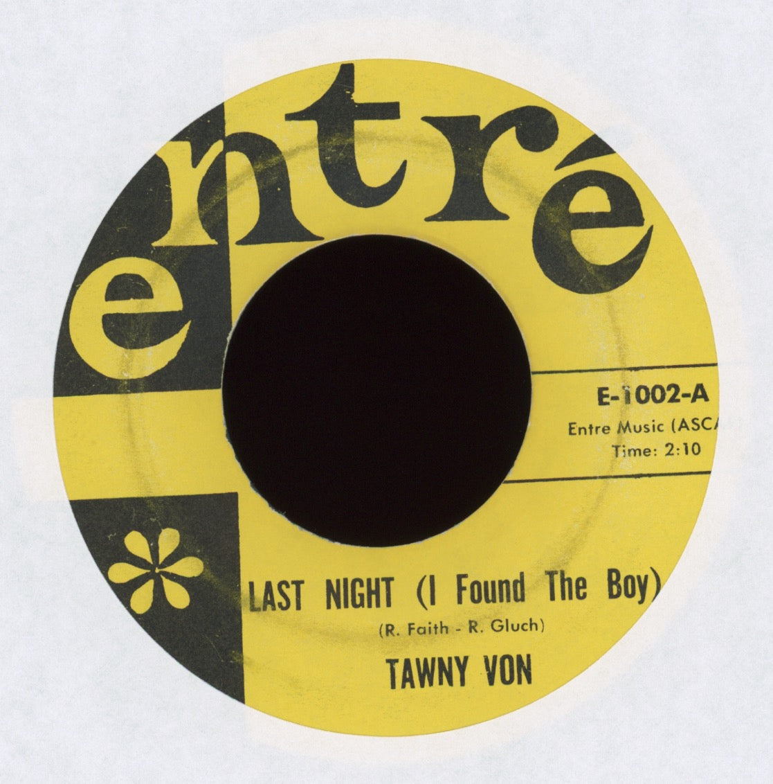 Tawny Von - Last Night (I Found The Boy) on Entre