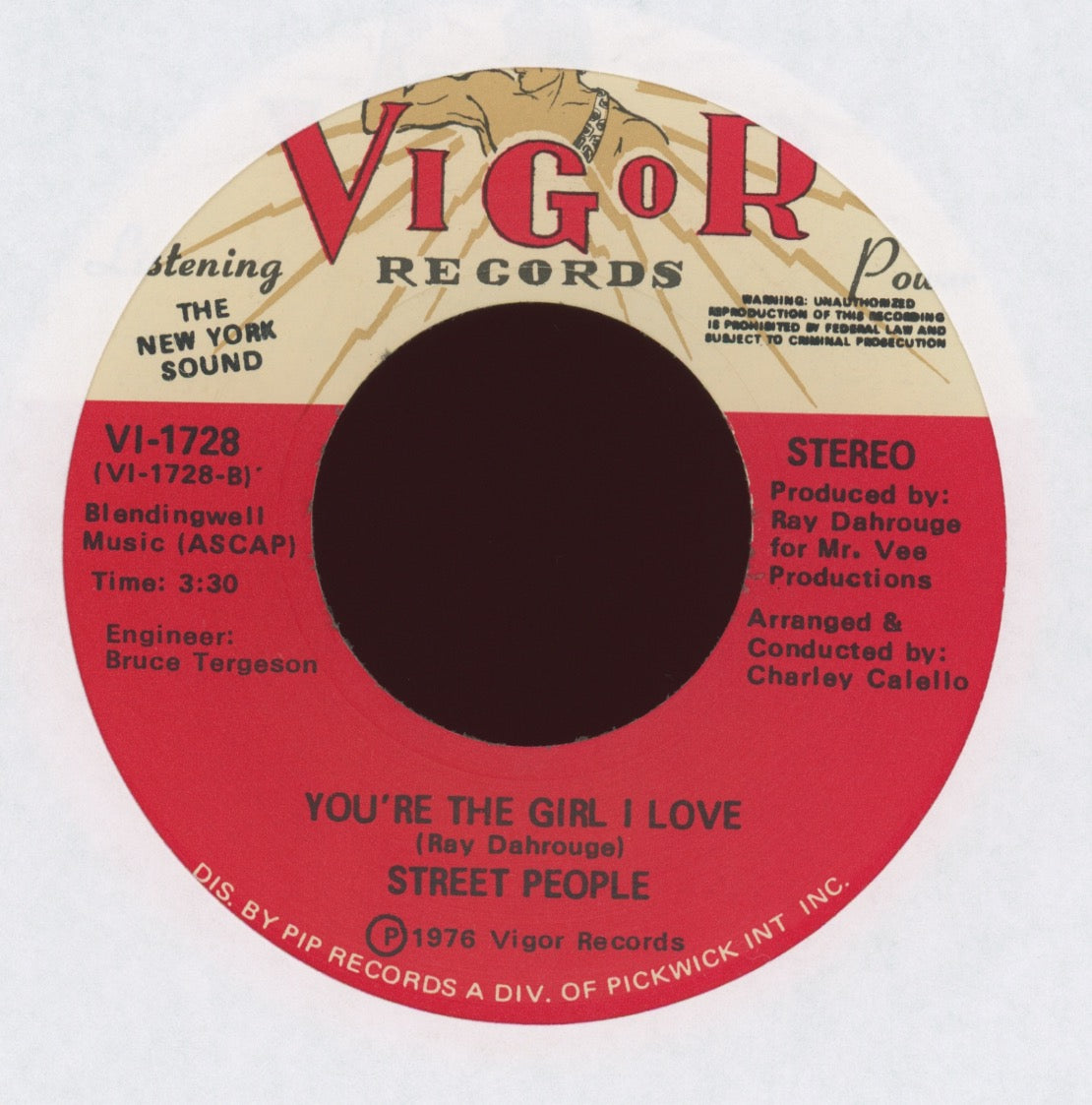 Street People - You're The Girl I Love on Vigor