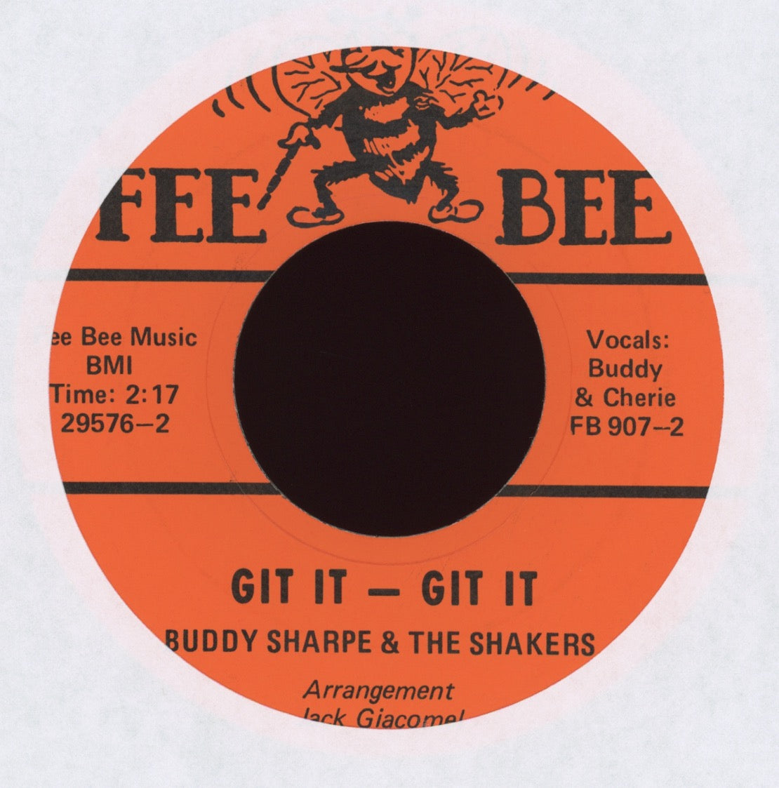 Buddy Sharpe & The Shakers -Git It - Git It on Fee Bee